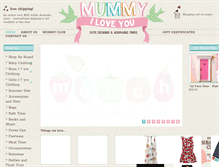 Tablet Screenshot of mummyiloveyou.com.au